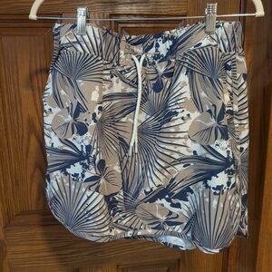 Gerry womens floral atheltic skort Small oull on lined pocket drawstring